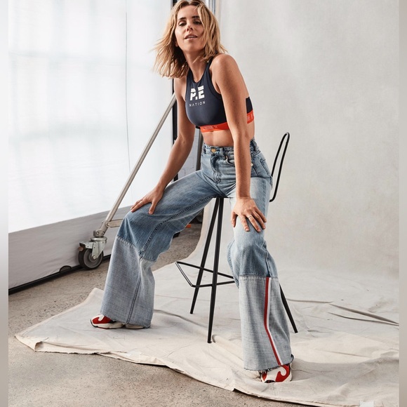 P.E Nation Denim Wide Leg High Waist Jeans 28 NWOT - Picture 7 of 7